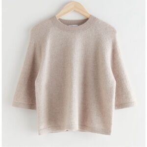 & Other Stories Alpaca Mock Neck Sweater